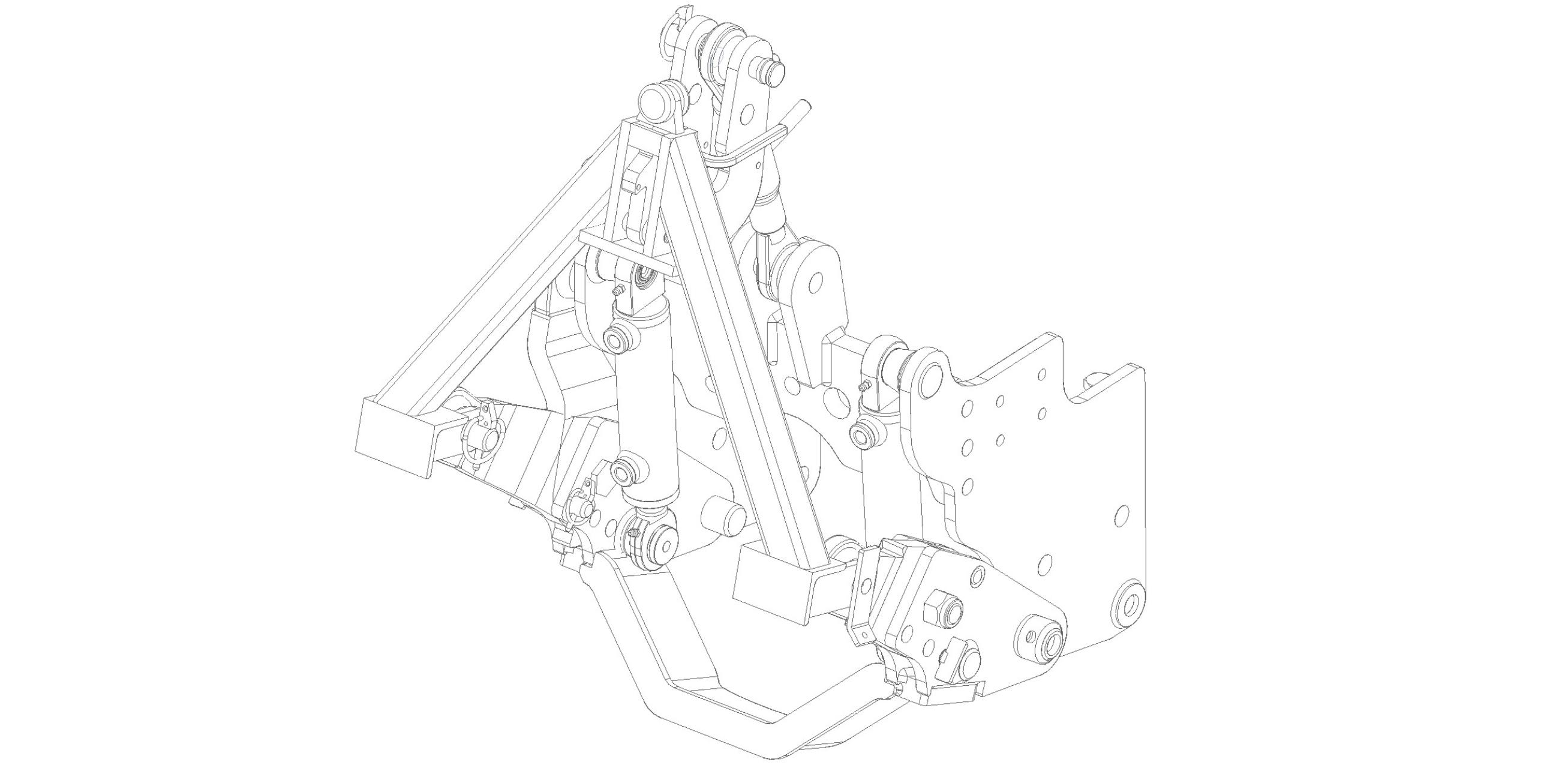 MT3 - Frontkraftheber mit Kuppeldreieck