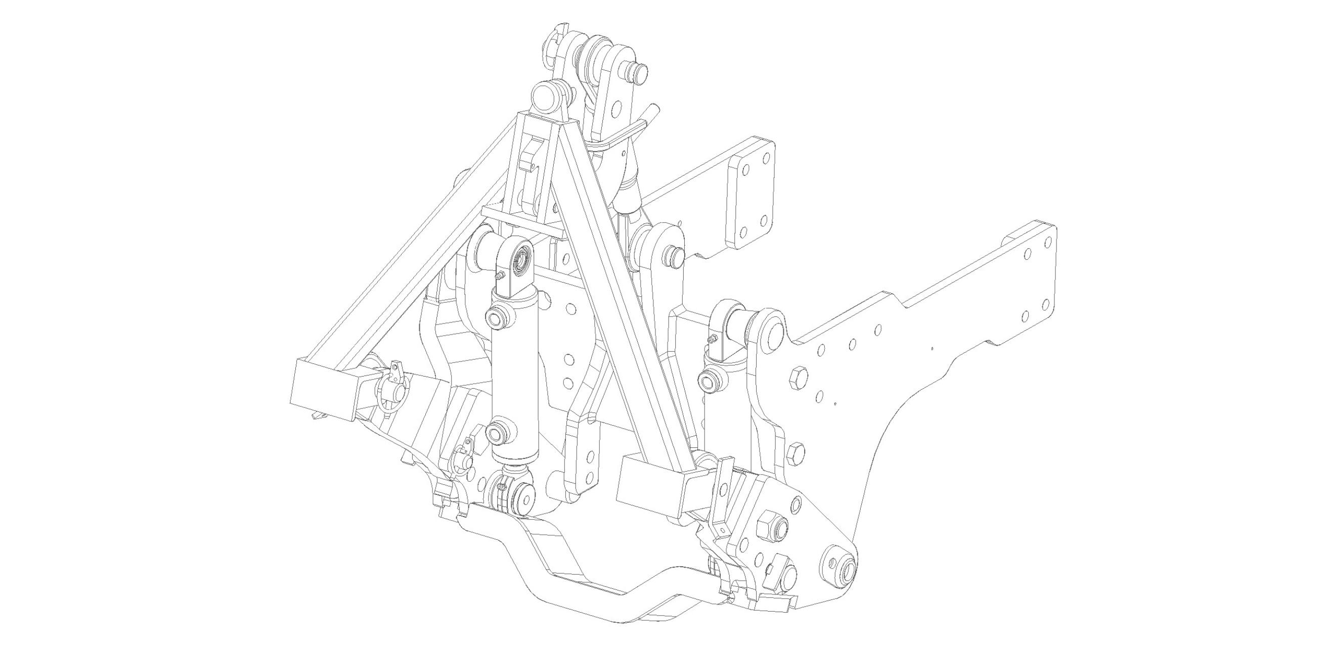 MT1.25 - Frontkraftheber - Kat. Kom - inkl. Kuppeldreieck